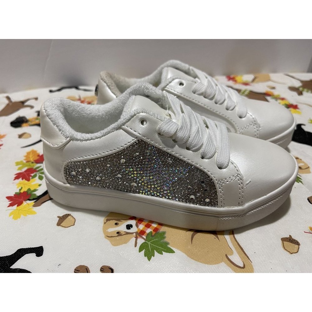 Steve Madden Jpaprzi Casual Sneakers, Little Girl's Size 12 M, White MSRP $55